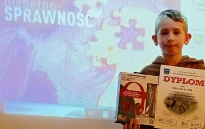 Zdjęcie do Sukces ucznia klasy II b z PSP w Pawłowie