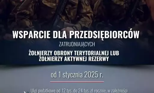 Zdjęcie do Wsparcie dla przedsiębiorc&oacute;w zatrudniających żołnierzy 
