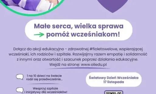Zdjęcie do #fioletowelove w naszej szkole &ndash; razem dla wcześniak&oacute;w