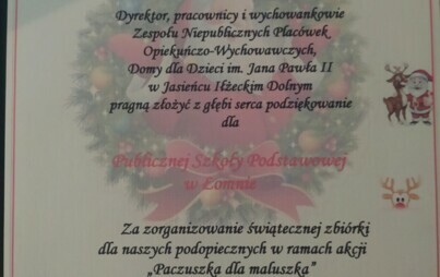 Zdjęcie do Paczuszka dla maluszka - PSP Łomno