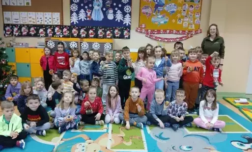 Zdjęcie do Spotkanie z leśnikiem w chybickim przedszkolu