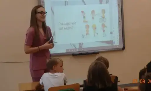 Zdjęcie do Spotkanie edukacyjne pt. &bdquo;Ruszaj się, jedz mądrze, spij dobrze&rdquo; &ndash; PSP Radkowice