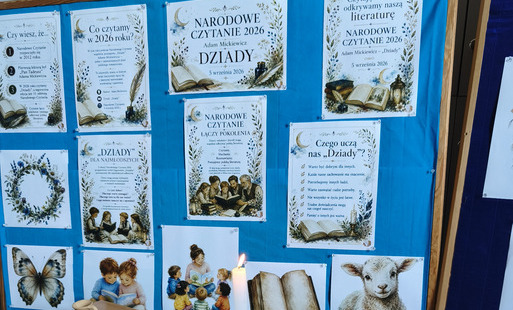 Zdjęcie do Ciemno wszędzie, głucho wszędzie - Narodowe Czytanie 2026 w PSP w Łomnie