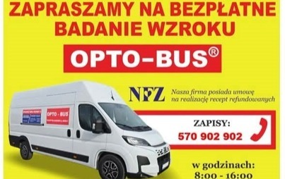 Zdjęcie do Bezpłatne badanie wzroku w Pawłowie &ndash; OPTO-BUS